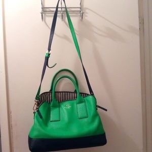 Kate Spade green and blue bags.